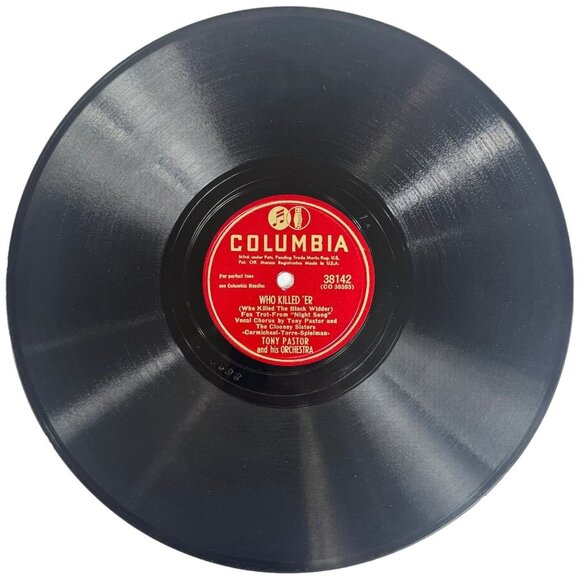 Tony Pastor At A Sidewalk Penny Arcade 10in Shellac 78 RPM Columbia 38142 Vintag - Picture 3 of 4
